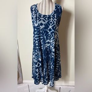 Karen Kane Sleeveless Dress OX Large Women’s Blue Mix